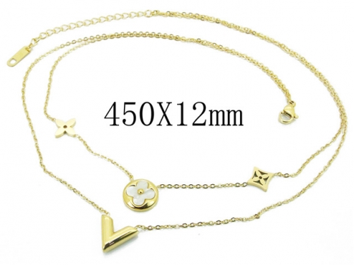 HY Wholesale Stainless Steel 316L Jewelry Necklaces-HY32N0253HIT