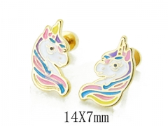 HY Wholesale Stainless Steel Jewelry Studs Earrings-HY67E0414LW