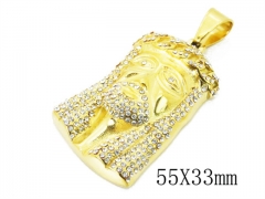 HY Wholesale 316L Stainless Steel CZ Pendant-HY15P0360ILA