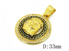 HY Wholesale 316L Stainless Steel CZ Pendant-HY15P0384HKC