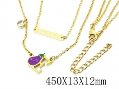 HY Wholesale Stainless Steel 316L Jewelry Necklaces-HY25N0118HKM