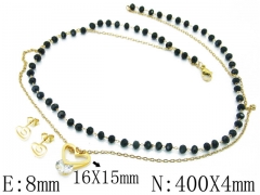 HY Wholesale 316L Stainless Steel CZ jewelry Set-HY26S0079HZL