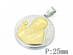 HY Wholesale 316L Stainless Steel Jewelry Pendant-HY12P1048LG