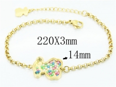 HY Stainless Steel 316L Bracelet (Bear Style)-HY90B0428HPA