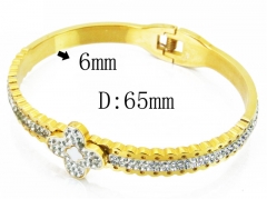 HY Wholesale Stainless Steel 316L CZ Bangle-HY64B1471IIE