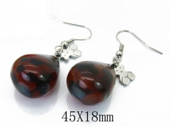 HY Wholesale 316L Stainless Steel Drops Earrings-HY64E0457NX