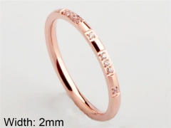 HY Wholesale 316L Stainless Steel CZ Rings-HY0038R120