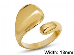 HY Wholesale 316L Stainless Steel Open Rings-HY0039R98