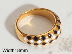 HY Wholesale 316L Stainless Steel Rings-HY0037R001