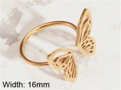 HY Wholesale 316L Stainless Steel Open Rings-HY0037R016