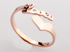 HY Wholesale 316L Stainless Steel Open Rings-HY0038R072