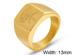 HY Wholesale 316L Stainless Steel Rings-HY0039R047