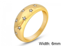 HY Wholesale 316L Stainless Steel CZ Rings-HY0039R008