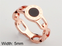 HY Wholesale 316L Stainless Steel Hollow Rings-HY0038R099