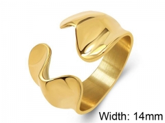 HY Wholesale 316L Stainless Steel Open Rings-HY0039R195