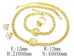 HY Wholesale Stainless Steel 316L Jewelry Sets-HY50S0023JDD