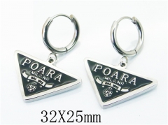 HY Wholesale 316L Stainless Steel Drops Earrings-HY32E0153PL