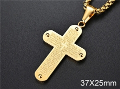 HY Wholesale Jewelry Stainless Steel Cross Pendant (not includ chain)-HY007P134