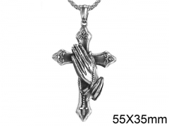 HY Wholesale Jewelry Stainless Steel Cross Pendant (not includ chain)-HY007P324