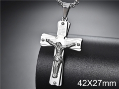 HY Wholesale Jewelry Stainless Steel Cross Pendant (not includ chain)-HY007P151