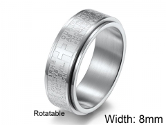 HY Wholesale 316L Stainless Steel Religion Rings-HY007R093