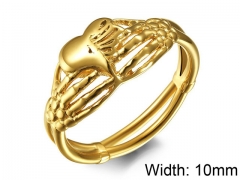 HY Wholesale 316L Stainless Steel Skull Rings-HY007R225