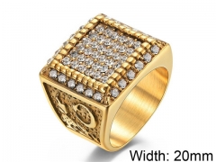 HY Wholesale 316L Stainless Steel Rings-HY007R261