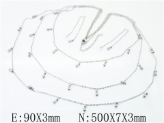 HY Wholesale 316L Stainless Steel Fashion jewelry Set-HY59S1781HPA