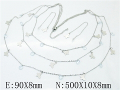 HY Wholesale 316L Stainless Steel Fashion jewelry Set-HY59S1756HPA