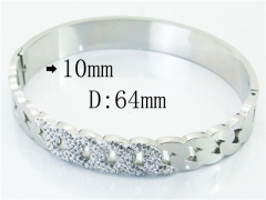 HY Wholesale Stainless Steel 316L Fashion Bangle-HY19B0665HMS