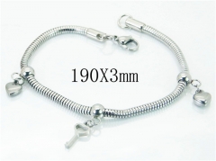 HY Wholesale 316L Stainless Steel Charm Bracelets-HY62B0424NC