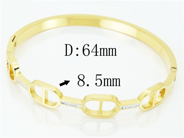 HY Wholesale Stainless Steel 316L Fashion Bangle-HY19B0693HNF