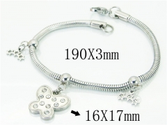 HY Wholesale 316L Stainless Steel Charm Bracelets-HY62B0413OX