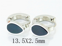 HY Stainless Steel 316L Huggie Hoop Earrings-HY60E0434JC