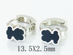 HY Stainless Steel 316L Huggie Hoop Earrings-HY60E0441JU