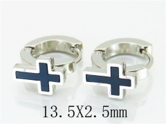 HY Stainless Steel 316L Huggie Hoop Earrings-HY60E0425JW