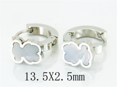 HY Stainless Steel 316L Huggie Hoop Earrings-HY60E0422JE