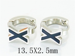 HY Stainless Steel 316L Huggie Hoop Earrings-HY60E0423JC