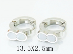 HY Stainless Steel 316L Huggie Hoop Earrings-HY60E0421JA