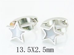 HY Stainless Steel 316L Huggie Hoop Earrings-HY60E0416JE