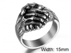 HY Wholesale 316L Stainless Steel Rings-HY0011R301