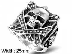 HY Wholesale 316L Stainless Steel Rings-HY0011R422