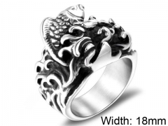 HY Wholesale 316L Stainless Steel Rings-HY0011R505