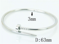 HY Wholesale Stainless Steel 316L Fashion Bangle-HY14B0222OQ