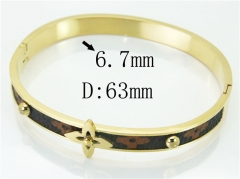 HY Wholesale Stainless Steel 316L Fashion Bangle-HY80B0280HMX