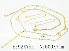 HY Wholesale 316L Stainless Steel Earrings Necklace Jewelry Set-HY59S1883HRR