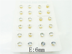 HY Wholesale 316L Stainless Steel Earrings-HY12E0154HOF