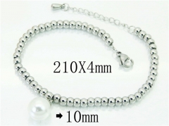 HY Wholesale Jewelry 316L Stainless Steel Bracelets-HY59B0725OW