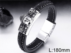 HY Wholesale Jewelry Fashion Bracelets (Leather)-HY0012B220