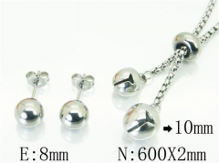 HY Wholesale 316L Stainless Steel Earrings Necklace Jewelry Set-HY59S1899OQ